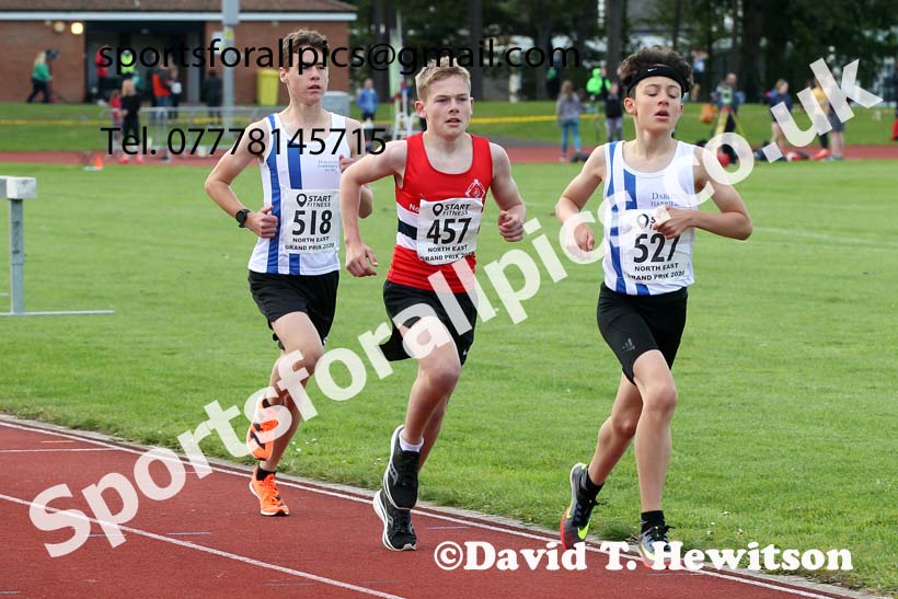 3000 metres, NECAA Open Meeting, Morpeth, Sunday, September 27th. David T. Hewitson/Sports for All Pics